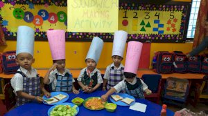 sandwich-making-activity-of-grade-pre-nursery-2019-2020