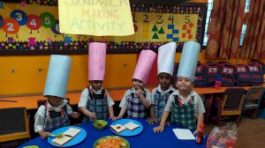 sandwich-making-activity-of-grade-pre-nursery-2019-2020