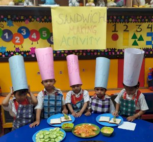 sandwich-making-activity-of-grade-pre-nursery-2019-2020